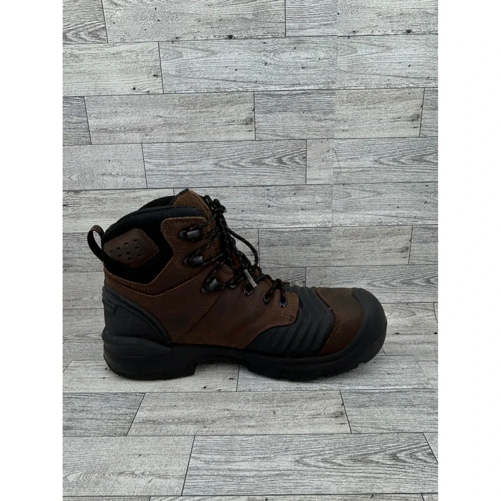 Keen Utility Troy 6 Men Carbon Fiber Toe Waterproof Work Boots Dark Earth 11.5D